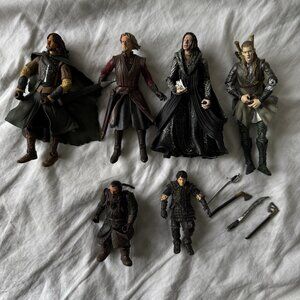 Lord of the Rings & The Hobbit Action Figure Lot (6)